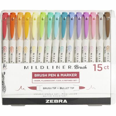 MILDLINER Brush Pen & Marker (15stk)