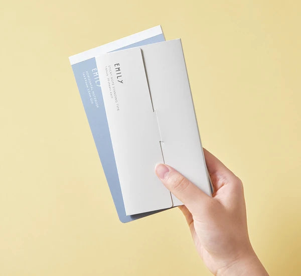 EMILy ílöng glósubók - blágrá