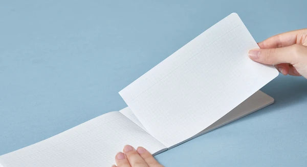 EMILy ílöng glósubók - blágrá