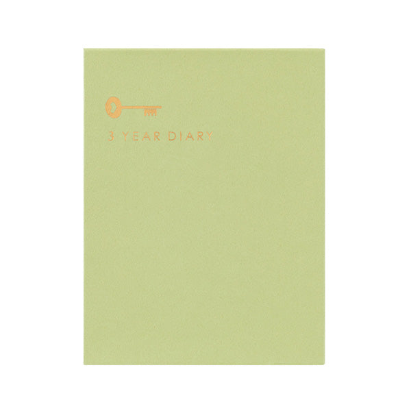 3 ára dagbók - græn - beige