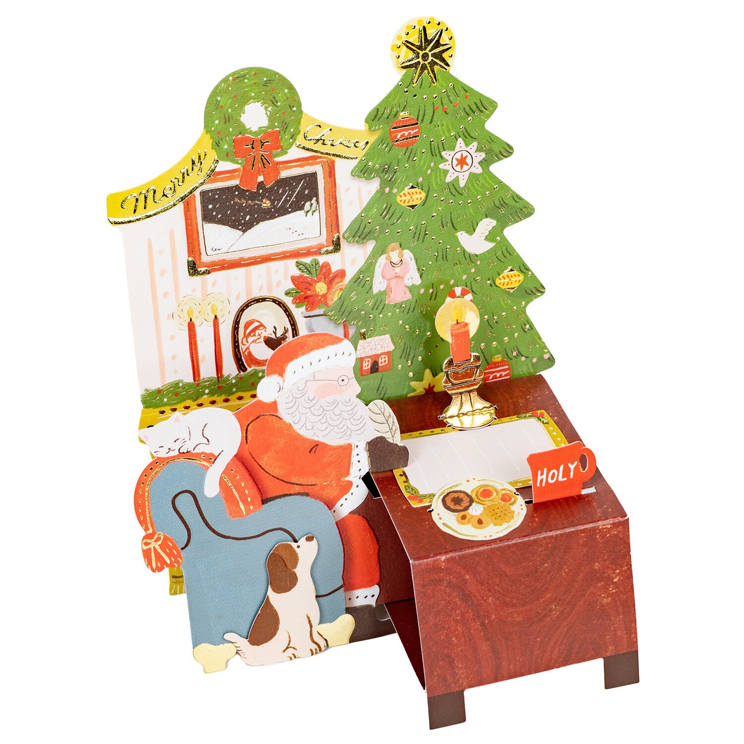 Þrívítt jólakort - jólasveinninn skrifar bréf