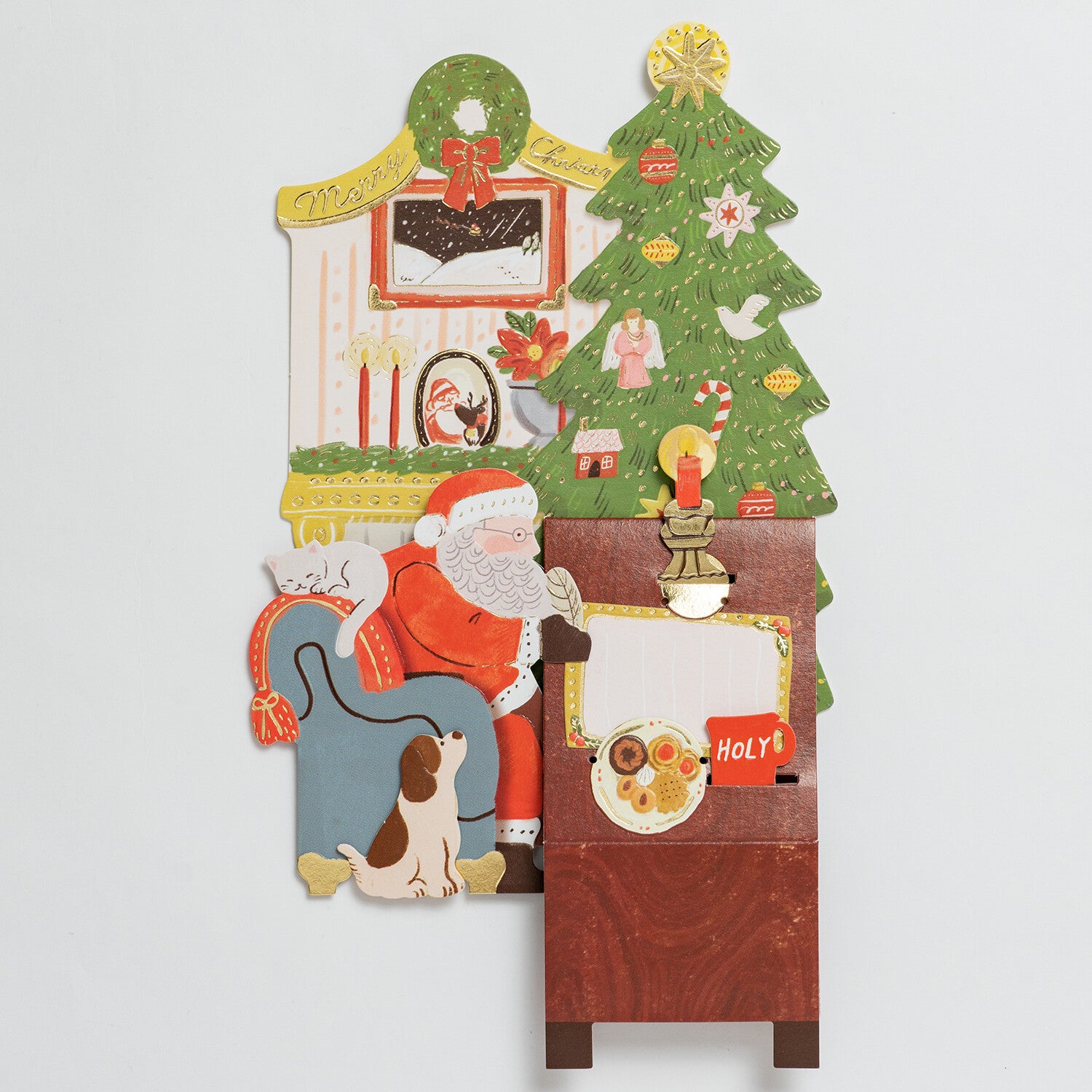 Þrívítt jólakort - jólasveinninn skrifar bréf