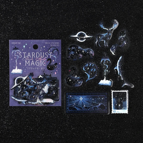 BGM 30 límmiðar í pakka - plánetugaldrar 〜 svarthol