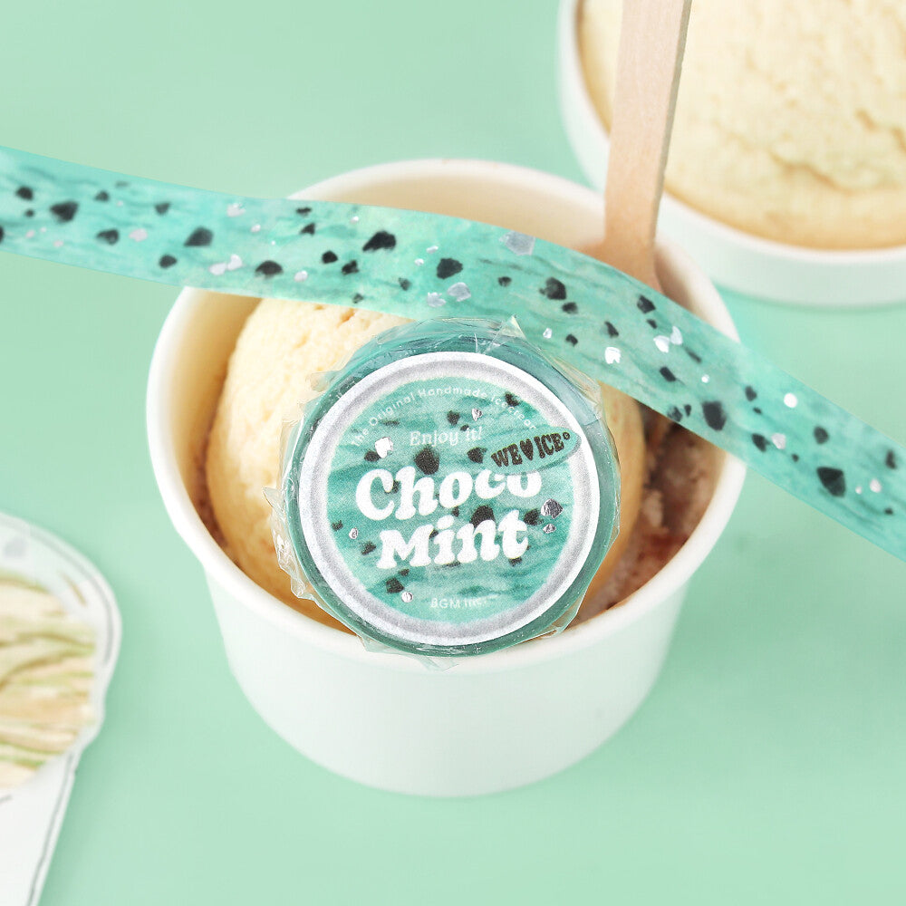Skrautlímband - We Love Ice - Choco Mint