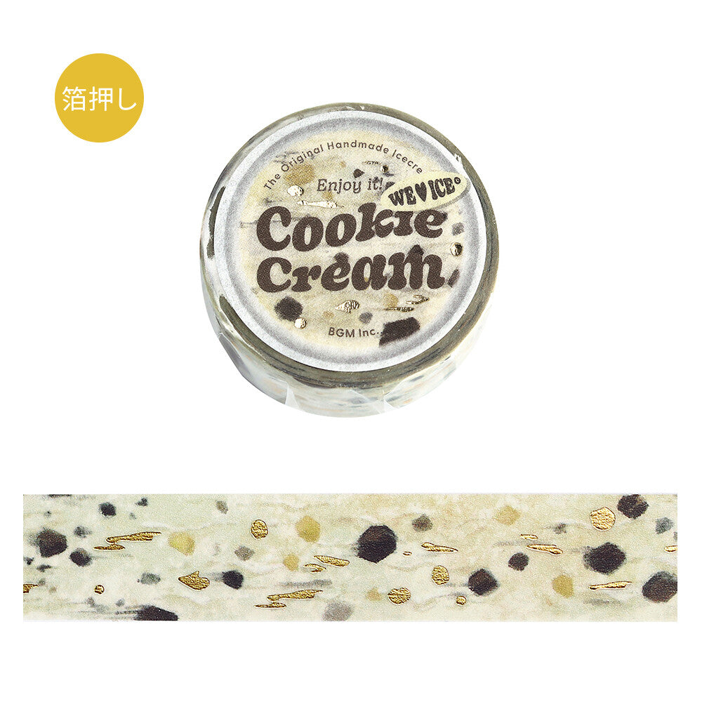 Skrautlímband - We Love Ice - Cookie Cream
