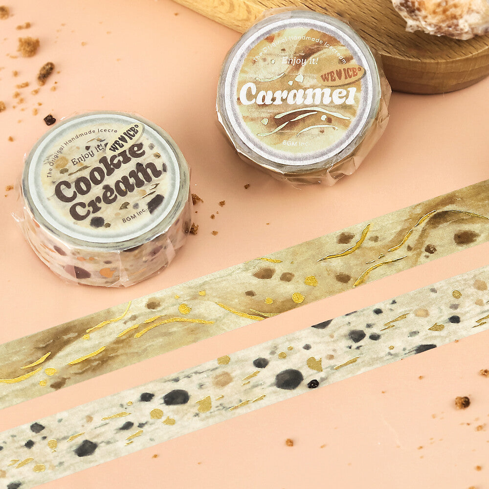 Skrautlímband - We Love Ice - Cookie Cream