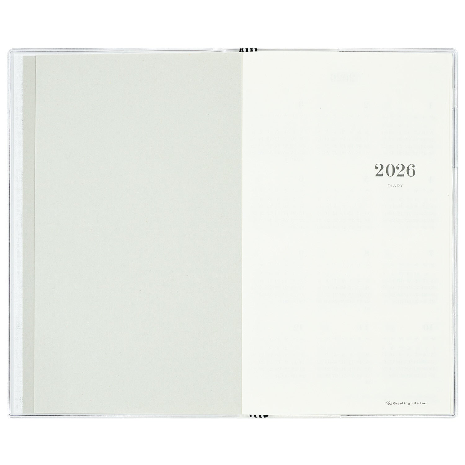 2026 dagbók með slaufum (B6 slim)