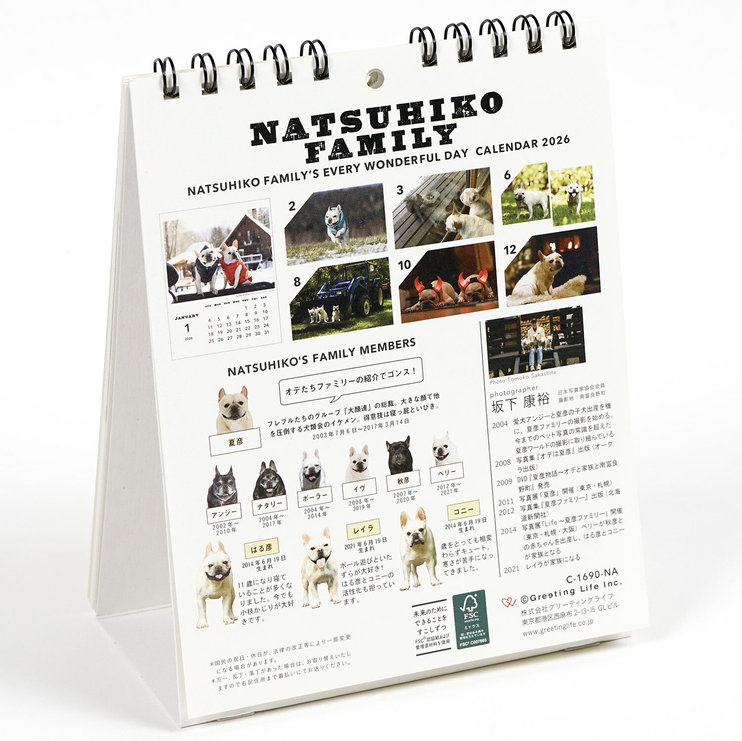 Borðdagatal 2026 - hundar