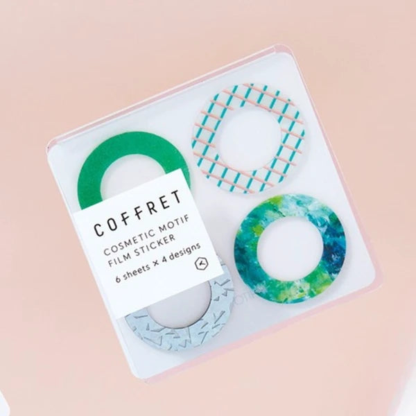 COFFRET límmiðahringir - grænir