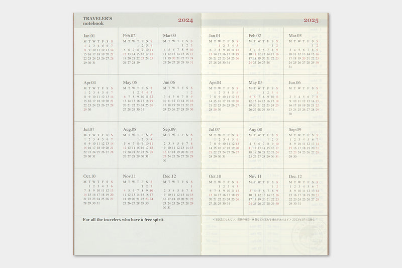 TRC 2024 Weekly + Memo Diary Regular Size (pre-order/forpöntun)