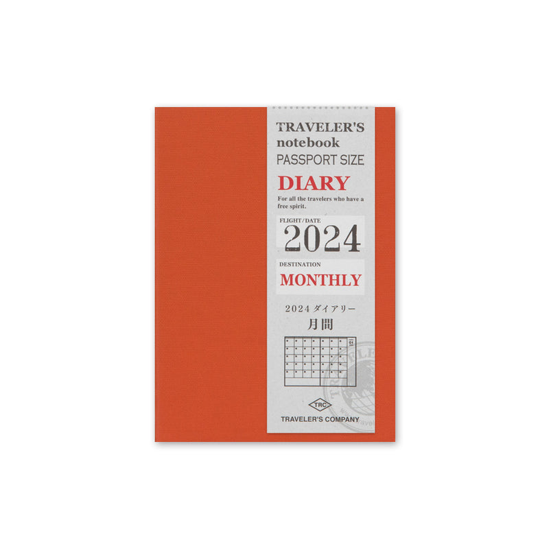 TRC 2024 Monthly Diary Passport Size (pre-order/forpöntun)