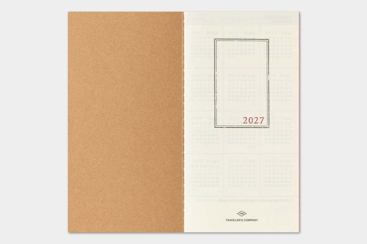 Traveler's Company 2027 Monthly (Regular Size) - forpöntun