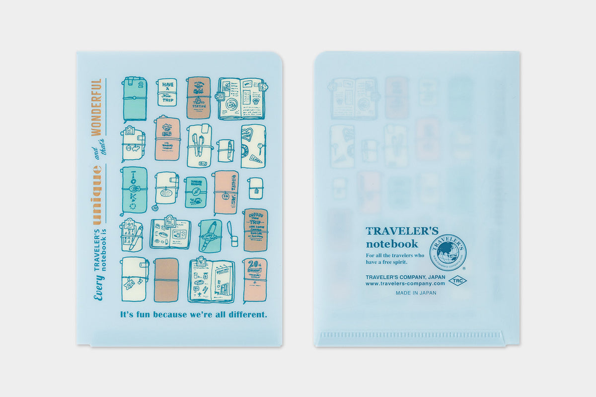 Traveler's Company 2027 Passport Size Clear Folder