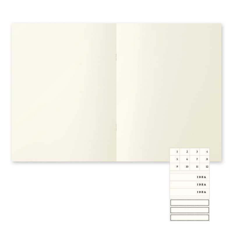 MD Notebook Light A4 Variant Blank 3pcs Pack
