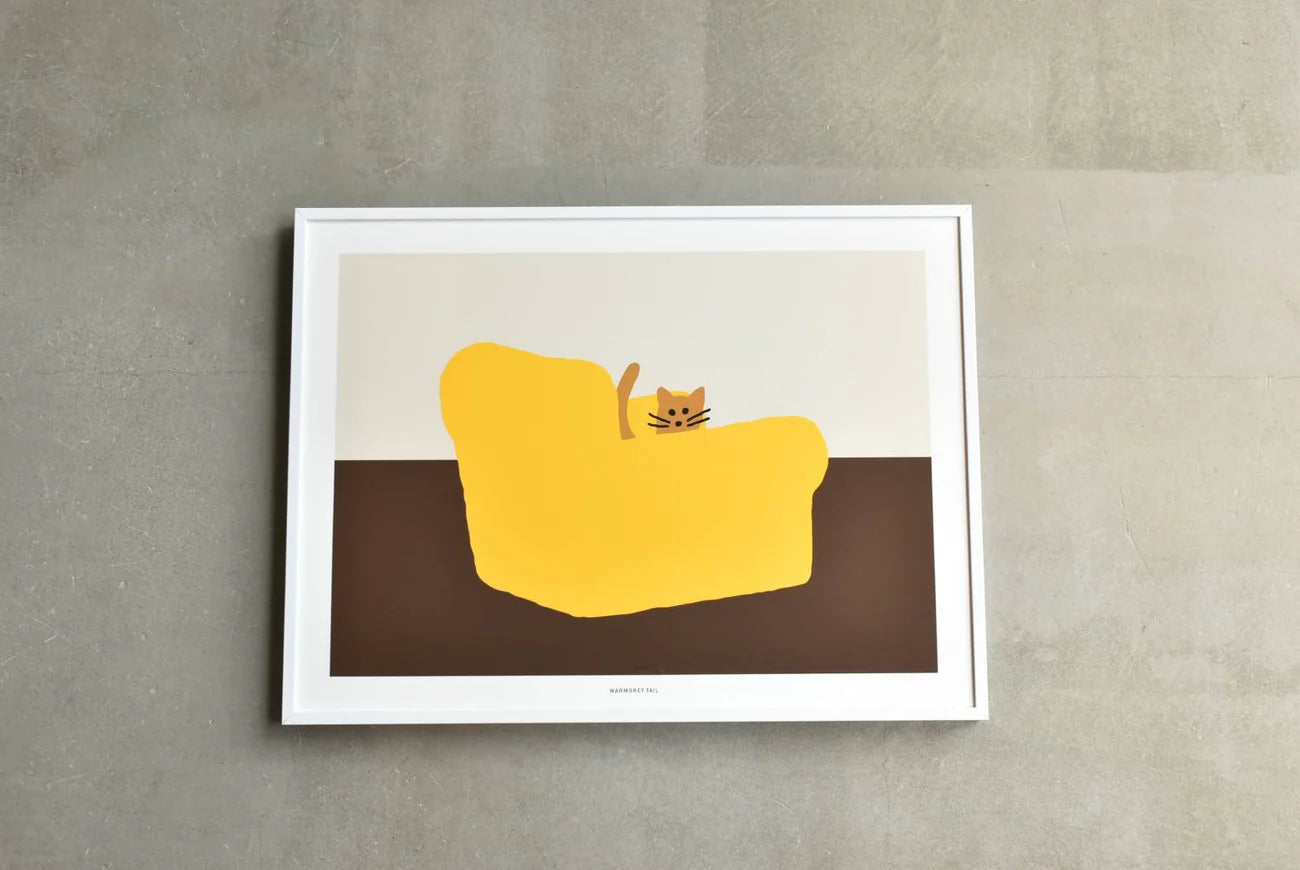 Warmgrey tail plakat - ARMCHAIR [500x700]