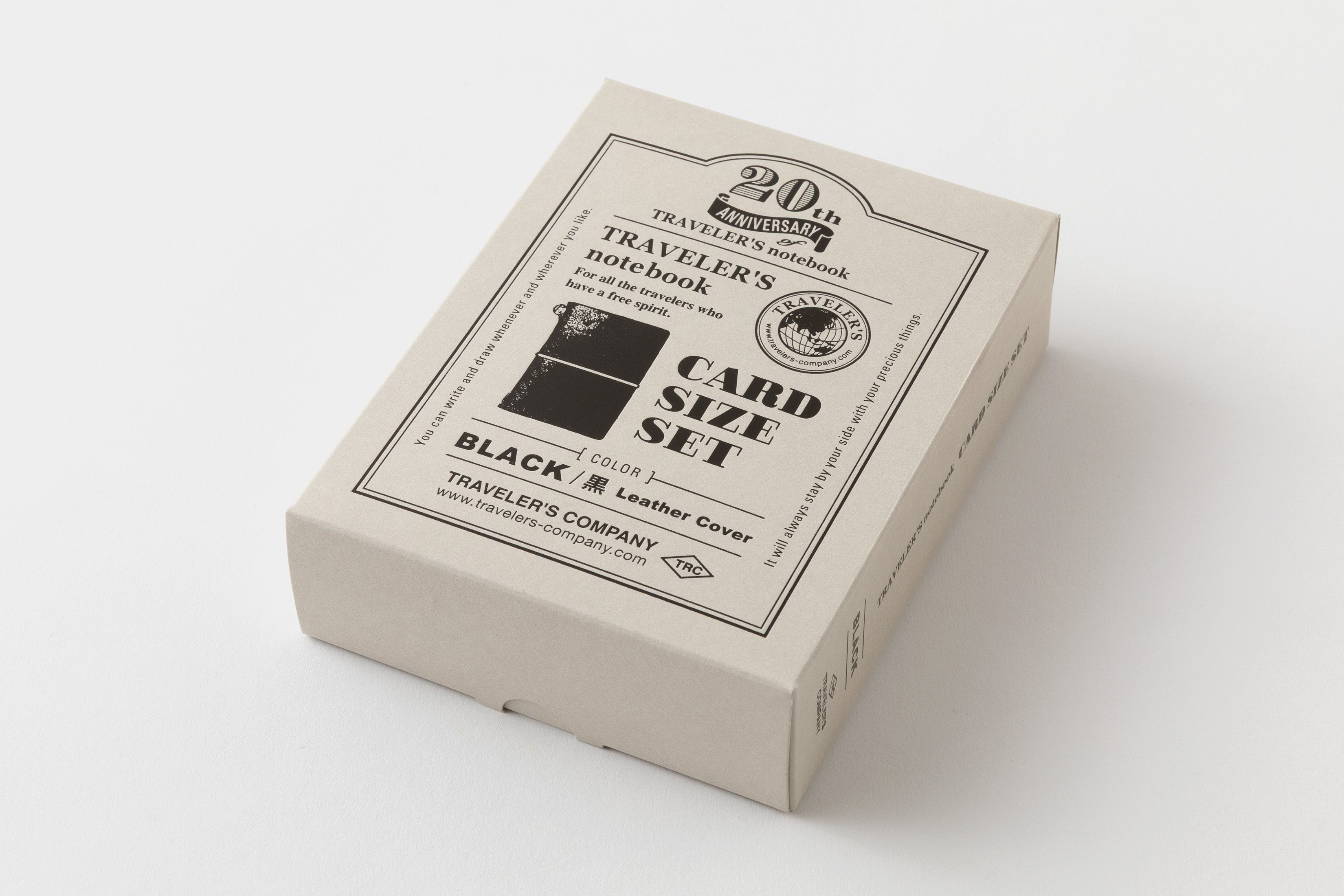 TRAVELER’S notebook Card Size 20th Anniversary Set - Black