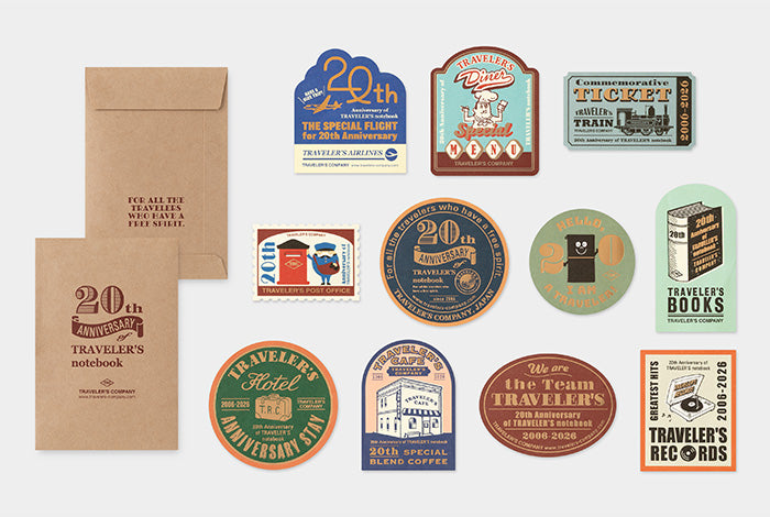 Traveler's Notebook - The 20th Anniversary Customisation Set