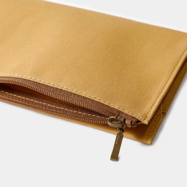 TF Traveler's Notebook Cotton Zipper Case Regular Size - BEIGE