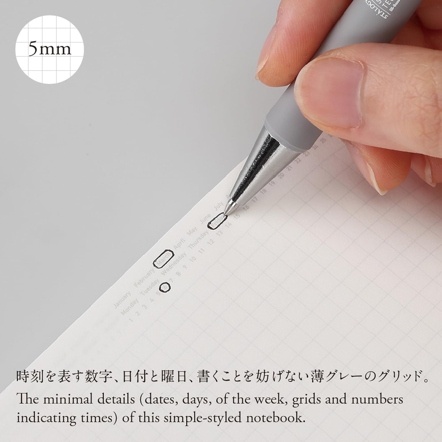 STÁLOGY 365 Days Notebook Gridded Black [A6]