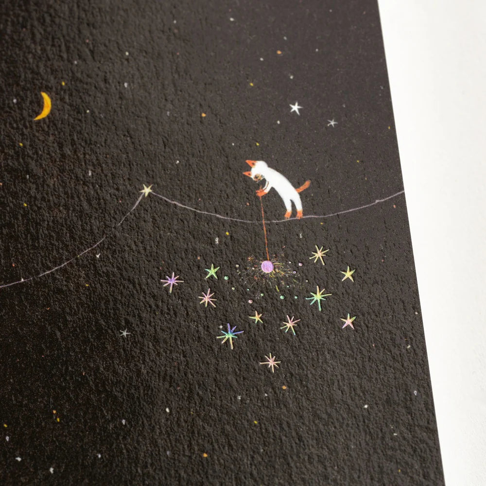 Hiroko Kubota: Hobonichi Graph Notebook (A5) - Another night of falling star sparklers