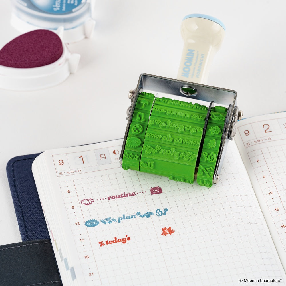 Sanby x Hobonichi: Rotating Stamp for the Techo - Moomin