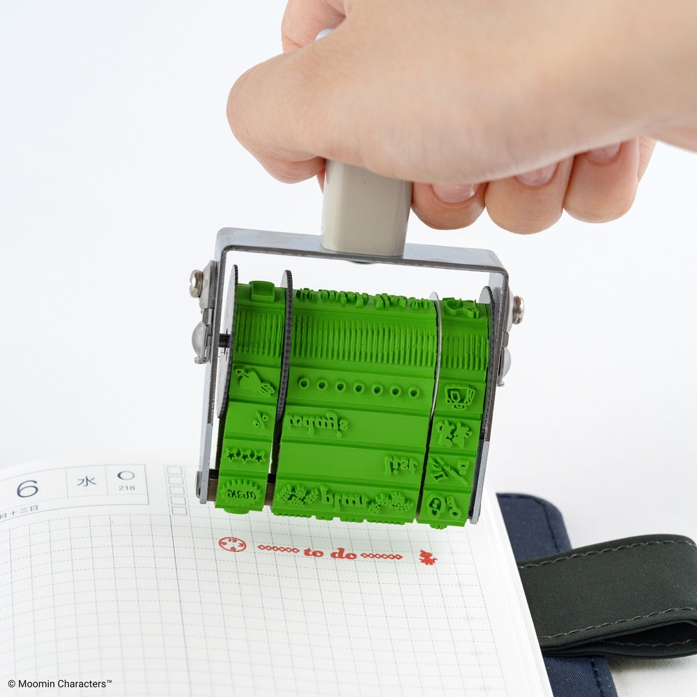 Sanby x Hobonichi: Rotating Stamp for the Techo - Moomin