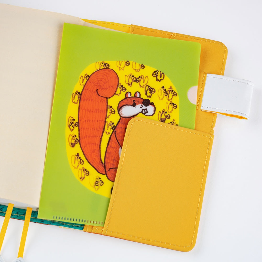 100%ORANGE: Hobonichi Folder Set of 3 for A6 Size (Squirrel’s Moving Day)