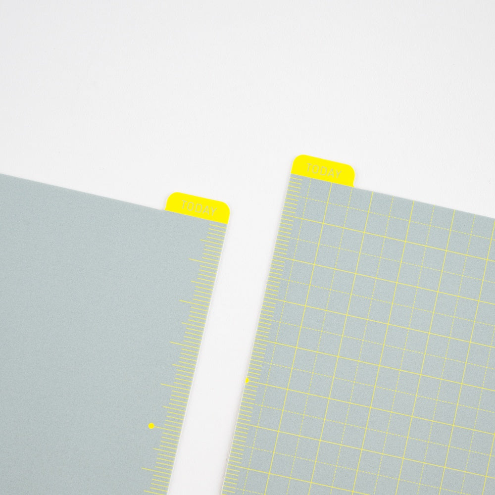 Hobonichi Pencil Board for A6 Size (Ice Gray x Yellow)