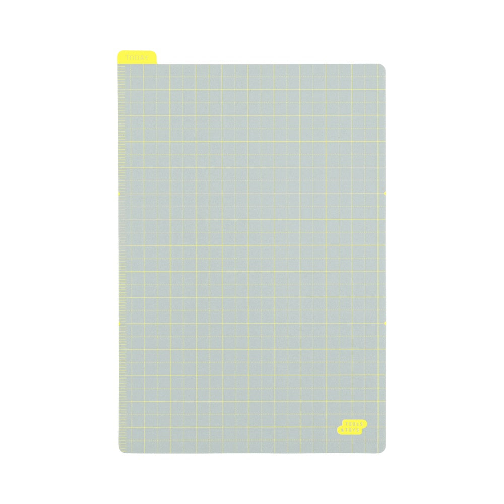 Hobonichi Pencil Board for A5 Size (Ice Gray x Yellow)
