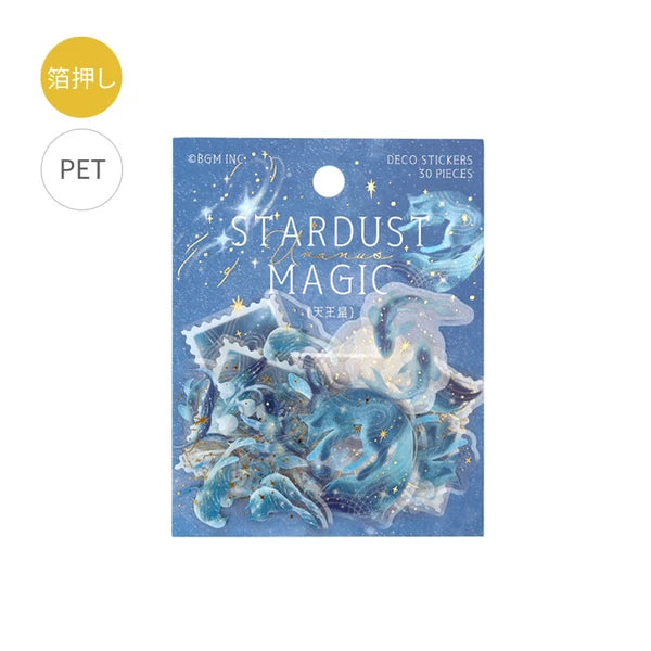 BGM 30 límmiðar með gyllingu, Stardust Magic - Uranus