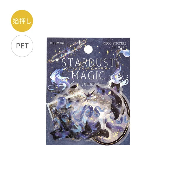 BGM 30 límmiðar með gyllingu, Stardust Magic - Neptune
