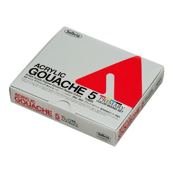 Holbein Akrýl Gvass (Acrylic Gouache) 5 x 20ml túbur