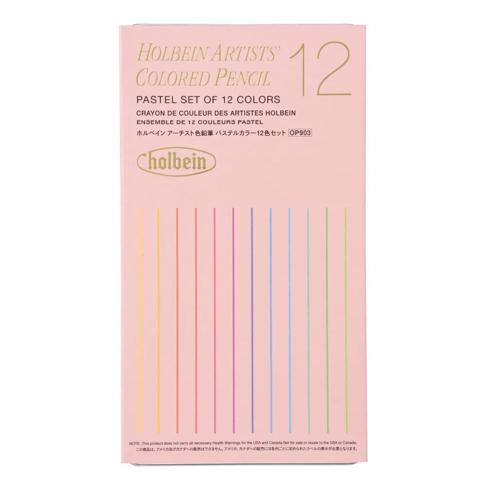 Holbein Colored Pencil - Pastel Set (12 colors)