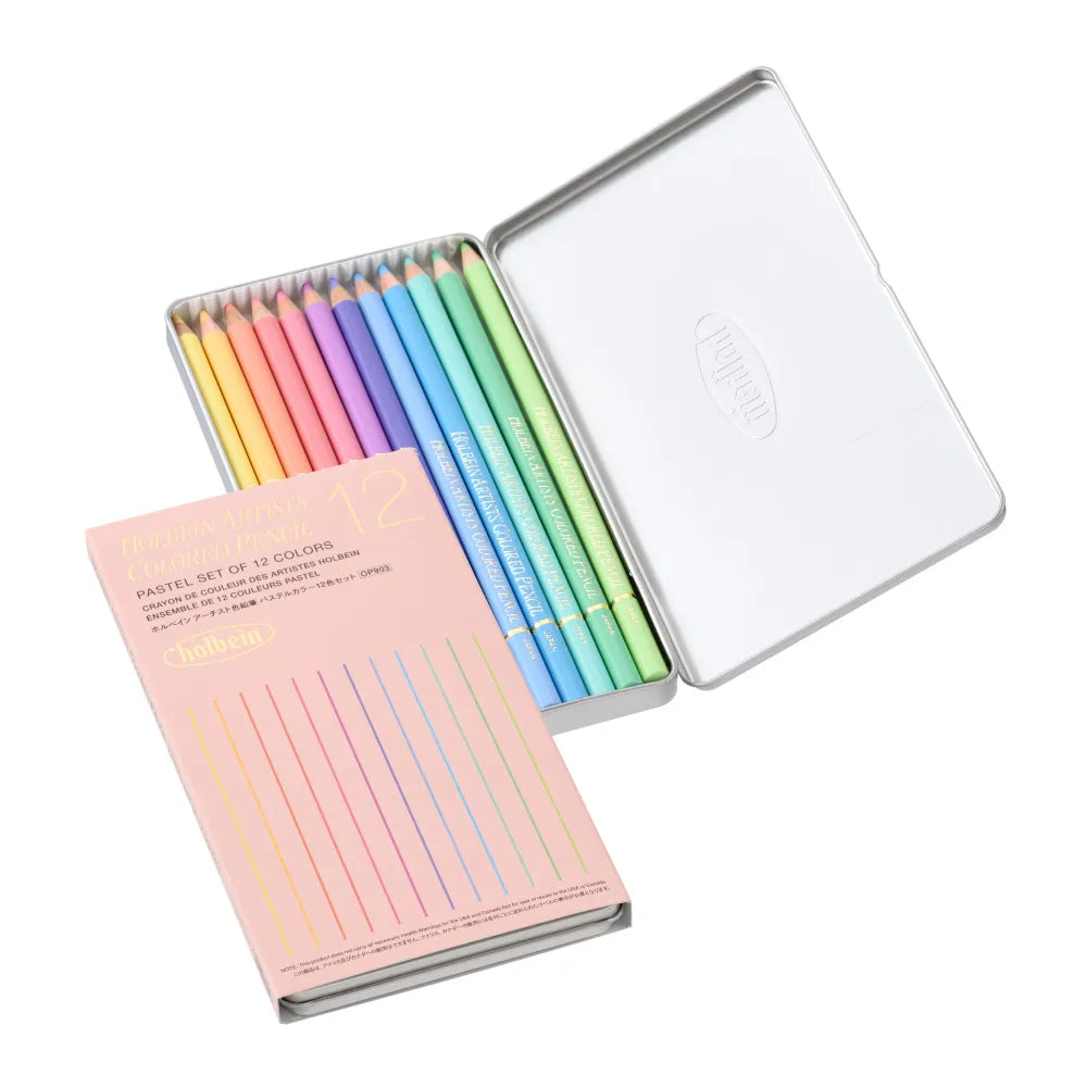 Holbein Colored Pencil - Pastel Set (12 colors)