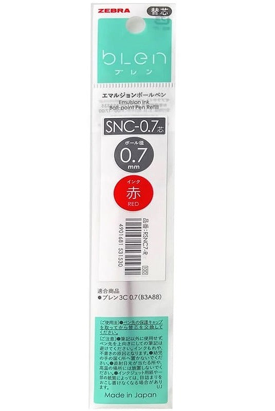 bLEN gelpennaáfylling (0.7mm) - rauð