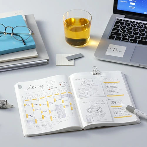 STÁLOGY 1/2 Year Notebook Gridded Blue [A5]