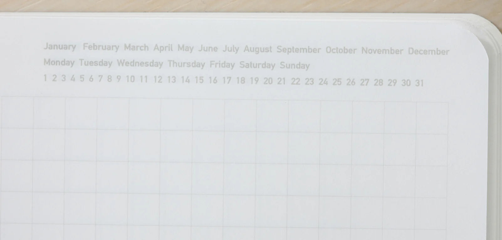 STÁLOGY 1/2 Year Notebook Grid [A5] Aurora White