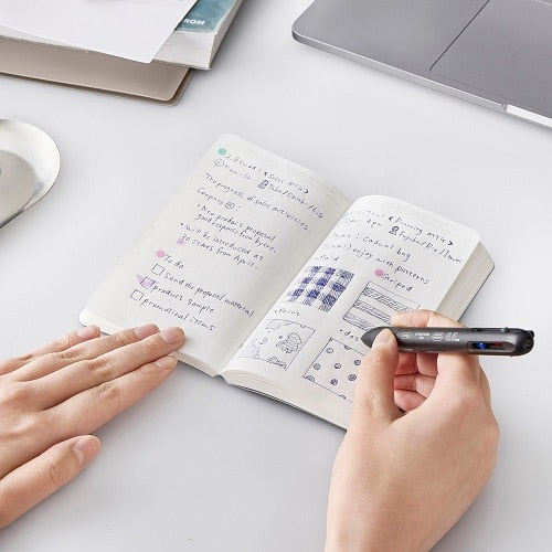 STÁLOGY 365 Days Notebook [A6] Slim Grid Black