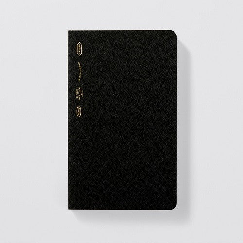 STÁLOGY 1/2 Year Notebook [A6] Slim Grid Black