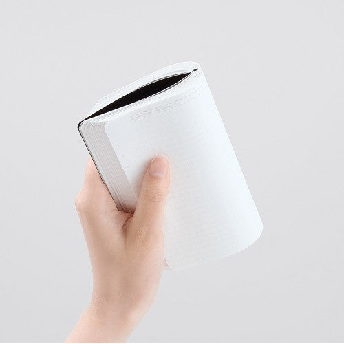 STÁLOGY 1/2 Year Notebook [A6] Slim Grid Black