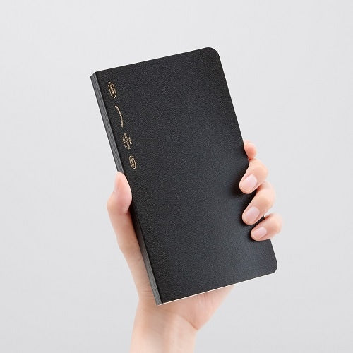 STÁLOGY 365 Days Notebook [B6] Slim Grid Black