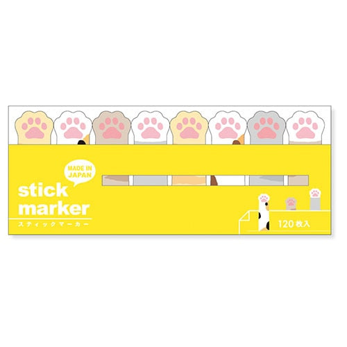 Bókamerki með lími - loppur