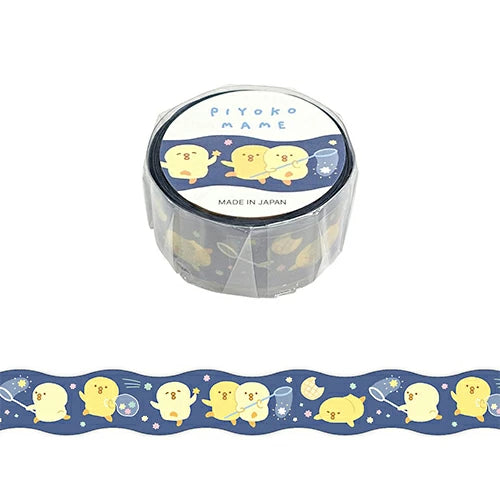 Skrautlímband - Piyoko á stjörnuveiðum (18mm x 5m)