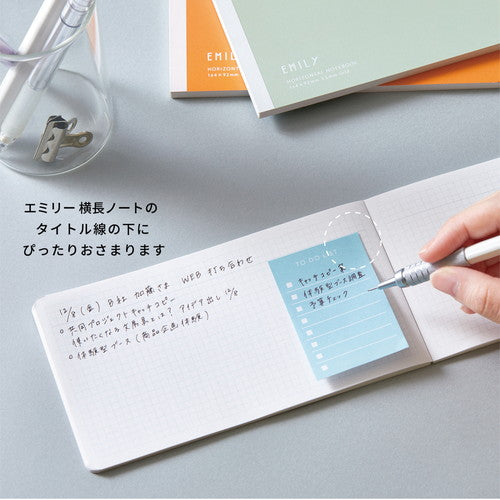 EMILy minnismiðar með lími - ferskjulitaðir