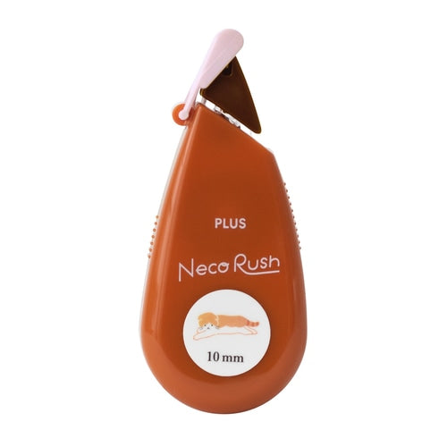 Neco Rush myndaborði - hvít og appelsínugul kisa