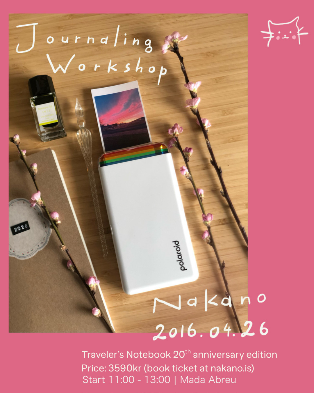 Traveler's Notebook 20 ára afmælis vinnusmiðja! (sun 26.4 11:00-13:00)