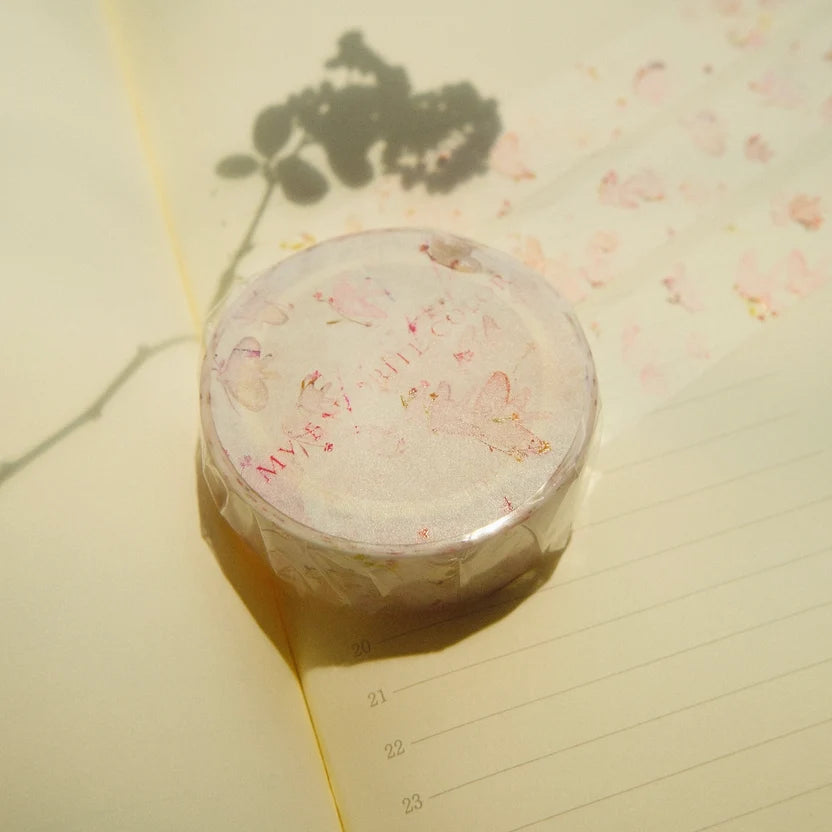 mikan manta washi límband - bleikur