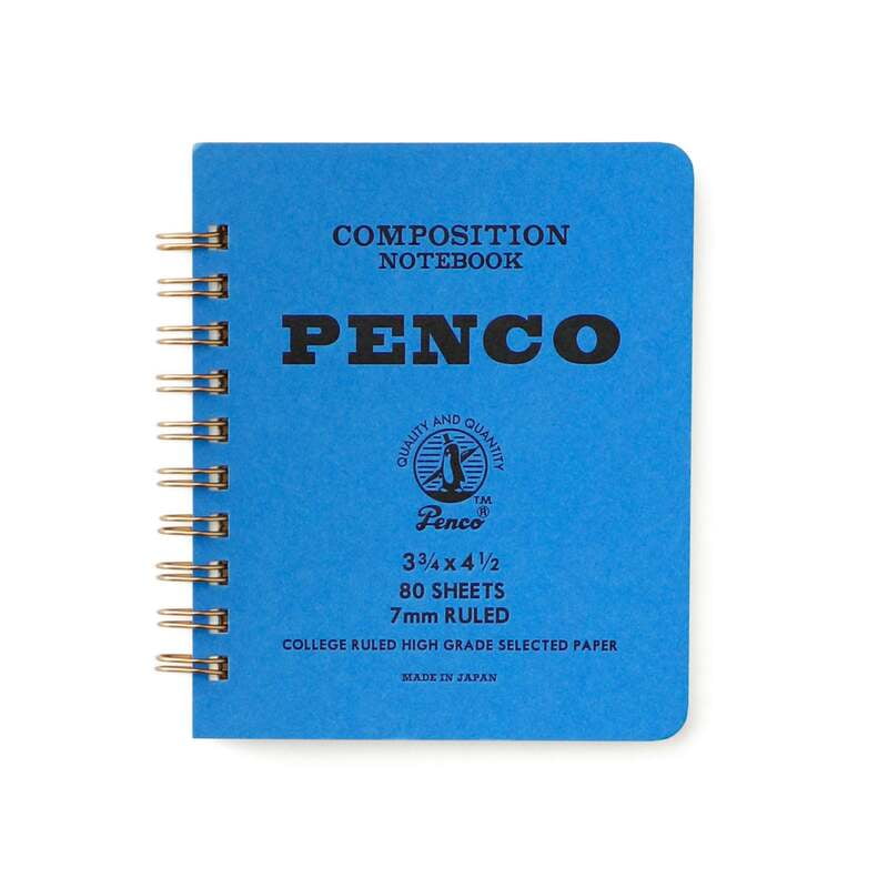 Penco Coil línustrikuð glósubók (S) Blue
