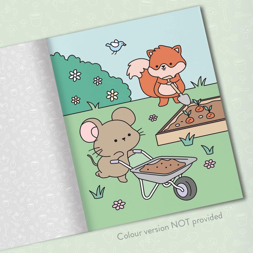 Lita og límmiðabók - litla herbergið (búðu til þinn eigin heim) - Comfy Garden