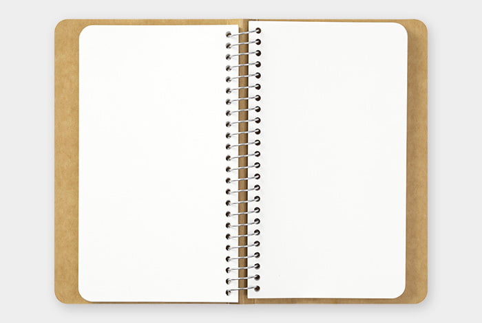 TRC SPIRAL RING NOTEBOOK A6 Slim Paper MD White